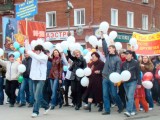 Первомайская демонстрация в Ревде (2008)