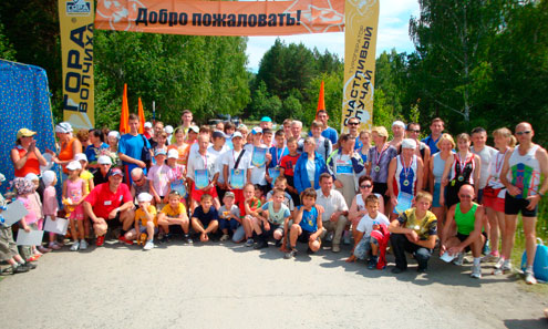 Участники забега на Волчиху 2010