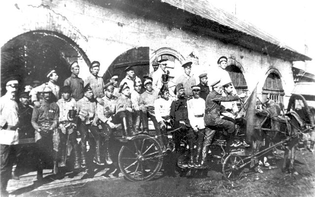 Пожарная команда Ревдинского завода, 1916 год.